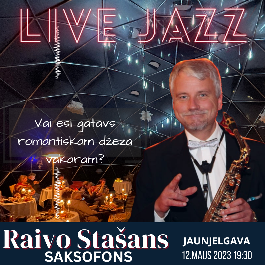 12.maijs 19:30 Raivo Stašans koncerts pie galdiņiem