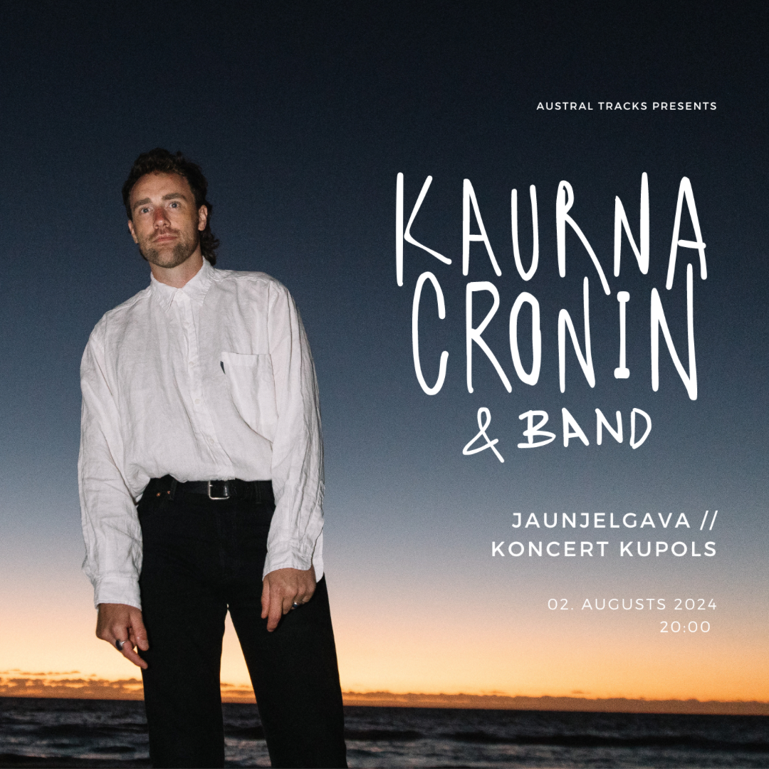 2.08.2025 20:00 | Austrālijas gada laureāti, folkrok grupa Kaurna Cronin vadībā