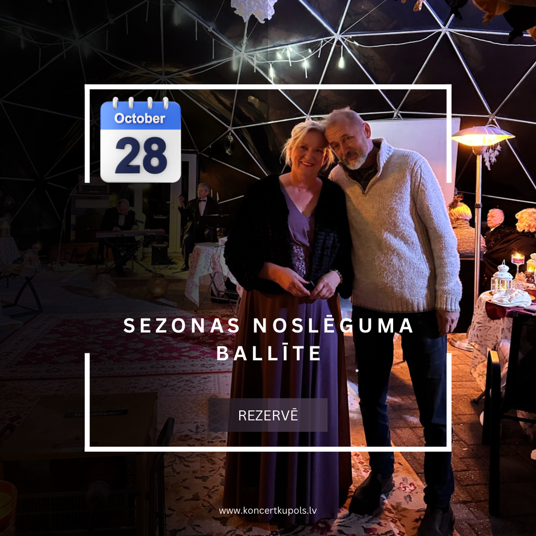 28.10. 18:00 sezonas noslēguma ballīte ar 80to gadu mūziku, vakars pie galdiņiem