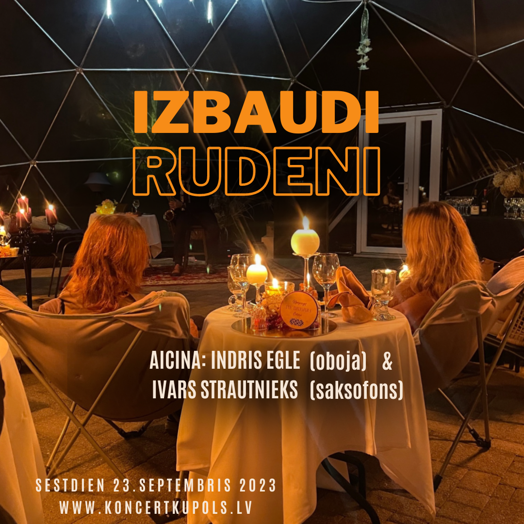 23.09 19:30 Sanāciet baudīt, izdejot, izdungot rudeni! Aicina Indris Egle un Ivars Strautnieks
