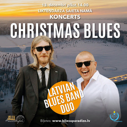 13.12. 14:00 Likteņdārzs | Christmas Blues | Jānis Bukovskis – ģitāra, vokāls, Artis Ločmelis – taustiņi, saksofons |