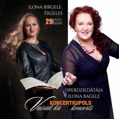 29.augusts 20:00  | Ērģeles: Ilona Birģele | Operdziedātāja Ilona Bagele