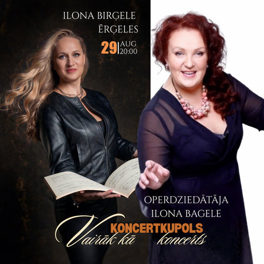29.augusts 20:00  | Ērģeles: Ilona Birģele | Operdziedātāja Ilona Bagele