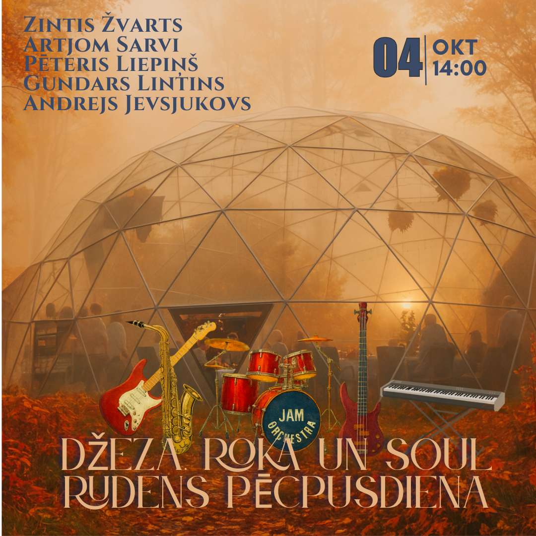 4.10 14:00 Džeza, roka un soul rudens pēcpusdiena ar Jam Orchestra